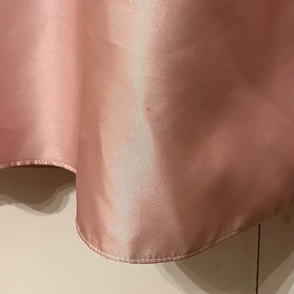 Alfred Sung Draped One-Shoulder Satin Maxi Dress Pockets Toasted Sugar 4 AS IS - Picture 14 of 16